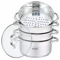 Aurukatel, teras, komplektis 5 tk., Ø22cm, 4L, Klausberg KB 7143