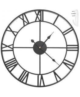 Ruhhy Retro Wall Clock - Black