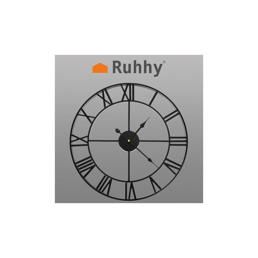 Ruhhy Retro Wall Clock - Black – 2