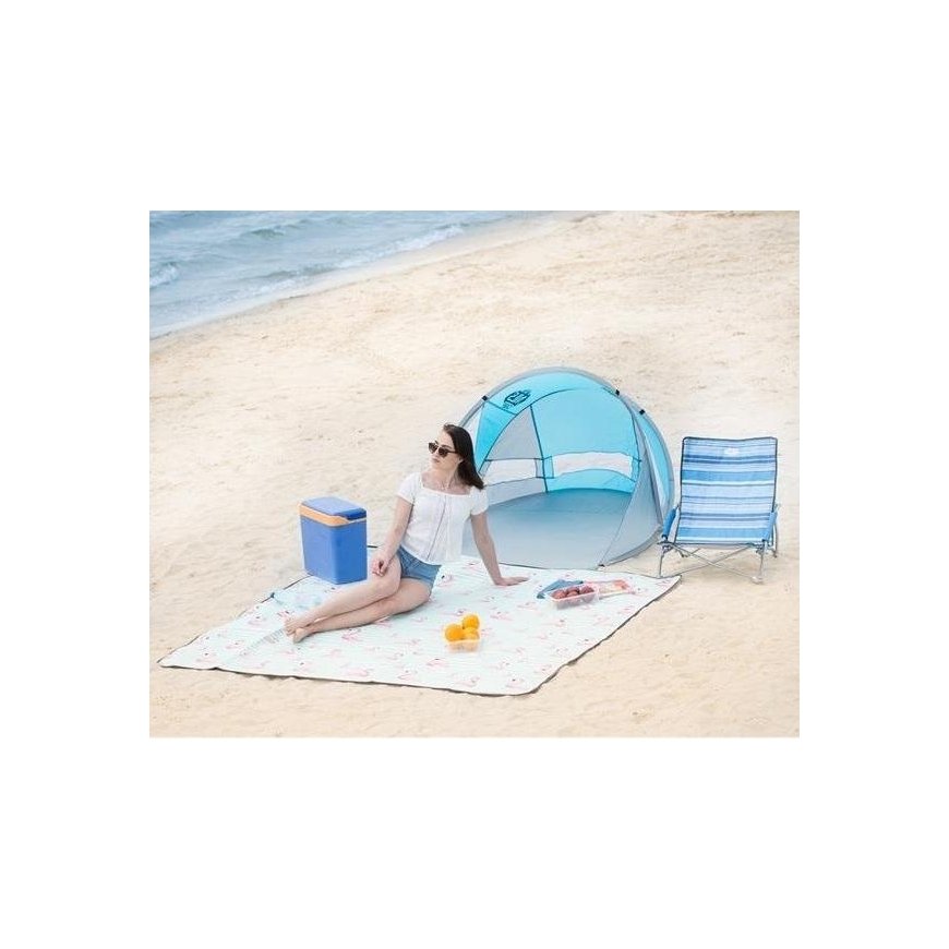Large folding beach tent Nils Camp NC3142 blue – 3
