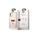 Karl Lagerfeld dėklas, skirtas iPhone 14 Pro Max 6,7" KLHMP14XSLKHLP rožinė HC Silicone Karl galvutė