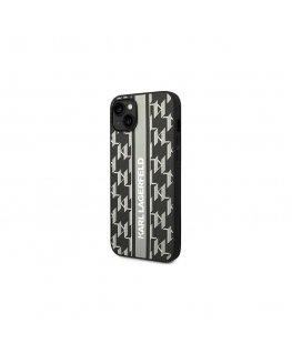 Karl Lagerfeld dėklas, skirtas iPhone 14 Plus 6,7" KLHCP14MPGKLSKG pilka HC PU Monogram Stripe