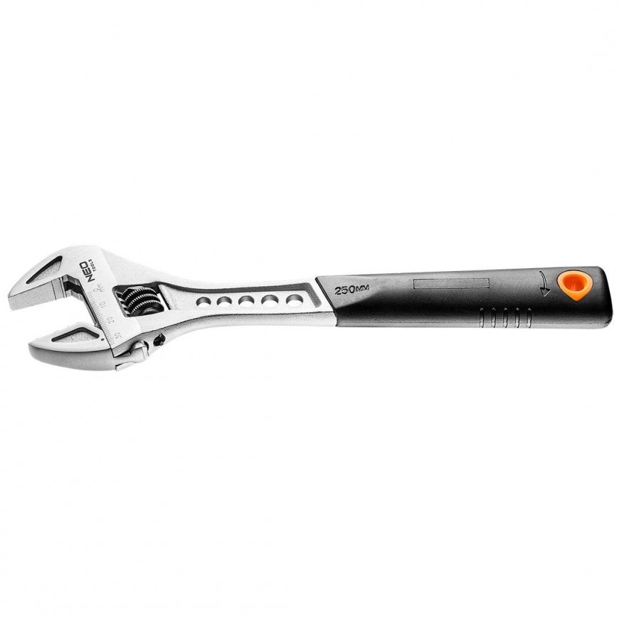 Neo Adjustable Wrench 250mm Rubber Handle