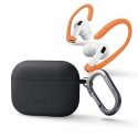 Uniq nexo AirPods Pro 2 GEN case + ear hooks, silicone sharia/charcoal gray