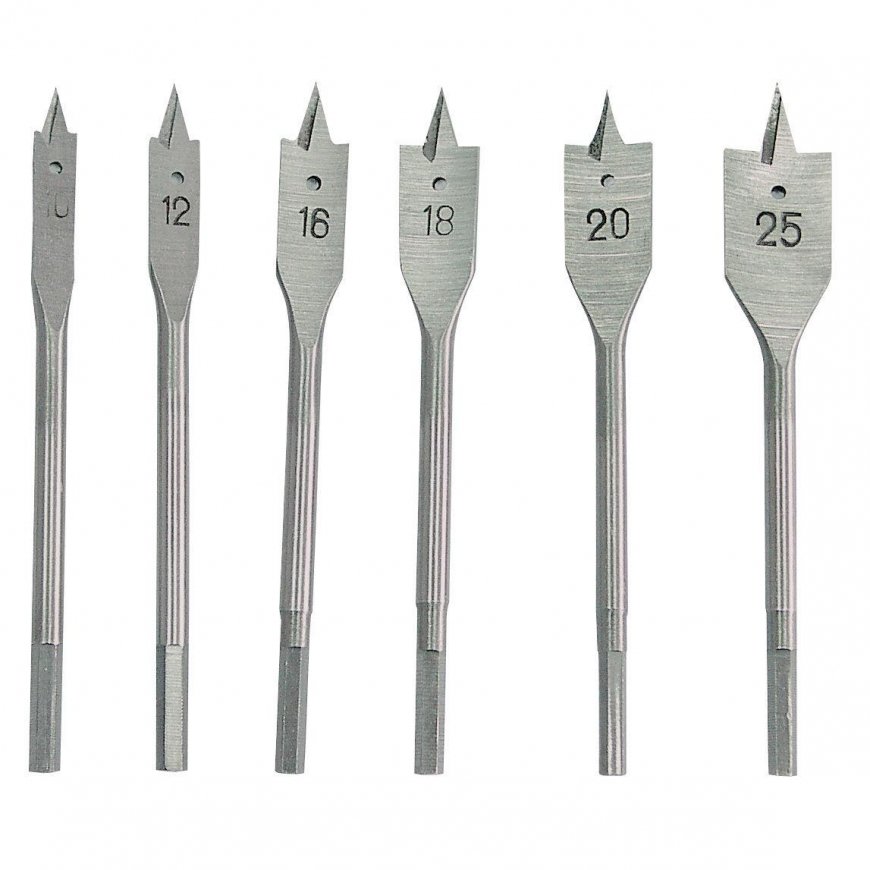 Mega drill bit for wooden hex spade 10 12 16 18 20 25 mm complete (26406) – 2