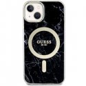Guess dėklas skirtas iPhone 14 Plus 6.7" GUHMP14MPCUMAK Juodas Hardcase Magsafe IML Marble Guess dėklas skirtas iPhone 14 Plus 6.7" GUHMP14MPCUMAK Juodas Hardcase Magsafe IML Marble