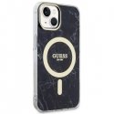Guess case for iPhone 14 Plus 6.7" GUHMP14MPCUMAK Black Hardcase Magsafe IML Marble Guess case for iPhone 14 Plus 6.7" GUHMP14MPCUMAK Black Hardcase Magsafe IML Marble