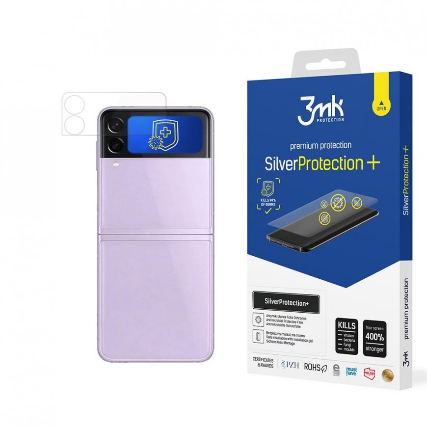 3MK 3MK Silver Protect+ Sam Z Flip 3 5G Folia Antimikrobowa montowana na mokro – 3