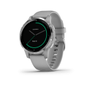 Acc, 18mm Band, Black Leather + Brushed Slate Acc, 18mm Band, Black Leather + Brushed Slate
