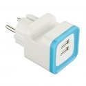 Electraline 57073 Tīkla lādētājs 2xUSB / 2.4A Electraline 57073 Tīkla lādētājs 2xUSB / 2.4A