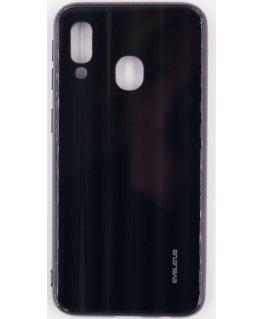 Evelatus Samsung A40 Water Ripple Full Color Electroplating Tempered Glass Black