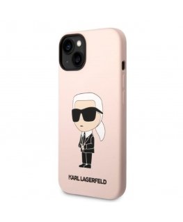 Karl Lagerfeld Case for iPhone 14 Plus 6.7" KLHMP14MSNIKBCP Pink Hard Case Magsafe Silicone NFT Ikonik