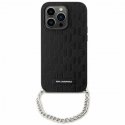 Karl Lagerfeld case for iPhone 14 6.1" KLHCP14SSACKLHPK black hardcase Saffiano Mono Chain Karl Lagerfeld case for iPhone 14 6.1" KLHCP14SSACKLHPK black hardcase Saffiano Mono Chain
