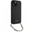 Karl Lagerfeld dėklas, skirtas iPhone 14 6,1" KLHCP14SSACKLHPK juodas hardcase Saffiano Mono Chain Karl Lagerfeld dėklas, skirtas iPhone 14 6,1" KLHCP14SSACKLHPK juodas hardcase Saffiano Mono Chain