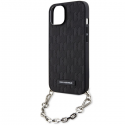 Karl Lagerfeld case for iPhone 14 6.1" KLHCP14SSACKLHPK black hardcase Saffiano Mono Chain Karl Lagerfeld case for iPhone 14 6.1" KLHCP14SSACKLHPK black hardcase Saffiano Mono Chain