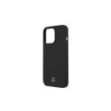 Case Mercedes case for iPhone 13 Pro / 13 6.1" MEHMP13LSILBK black hardcase Silicone Magsafe