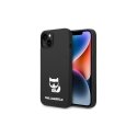 Karl Lagerfeld dėklas, skirtas iPhone 14 Plus 6,7" KLHCP14MSLCTBK juodas HC Silicone Choupette Body