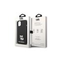 Karl Lagerfeld dėklas, skirtas iPhone 14 Plus 6,7" KLHCP14MSLCTBK juodas HC Silicone Choupette Body
