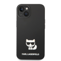Karl Lagerfeld dėklas, skirtas iPhone 14 Plus 6,7" KLHCP14MSLCTBK juodas HC Silicone Choupette Body