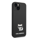 Karl Lagerfeld dėklas, skirtas iPhone 14 Plus 6,7" KLHCP14MSLCTBK juodas HC Silicone Choupette Body