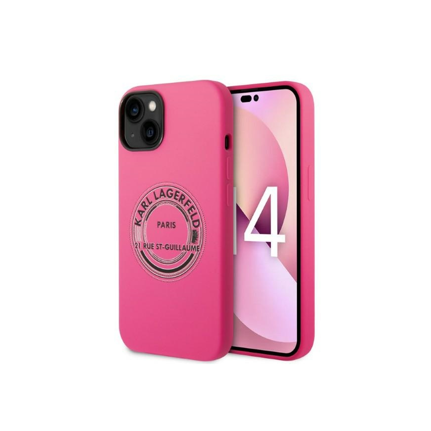 Karl Lagerfeld case iPhone 14 Plus 6.7" KLHCP14MSRSGRCF pink HC Silicone RSG BIC – 4