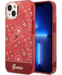 Guess dėklas skirtas iPhone 14 Plus 6,7" GUHCP14MHGBNHR raudonas hardcase Bandana Paisley