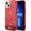 Guess dėklas skirtas iPhone 14 Plus 6,7" GUHCP14MHGBNHR raudonas hardcase Bandana Paisley