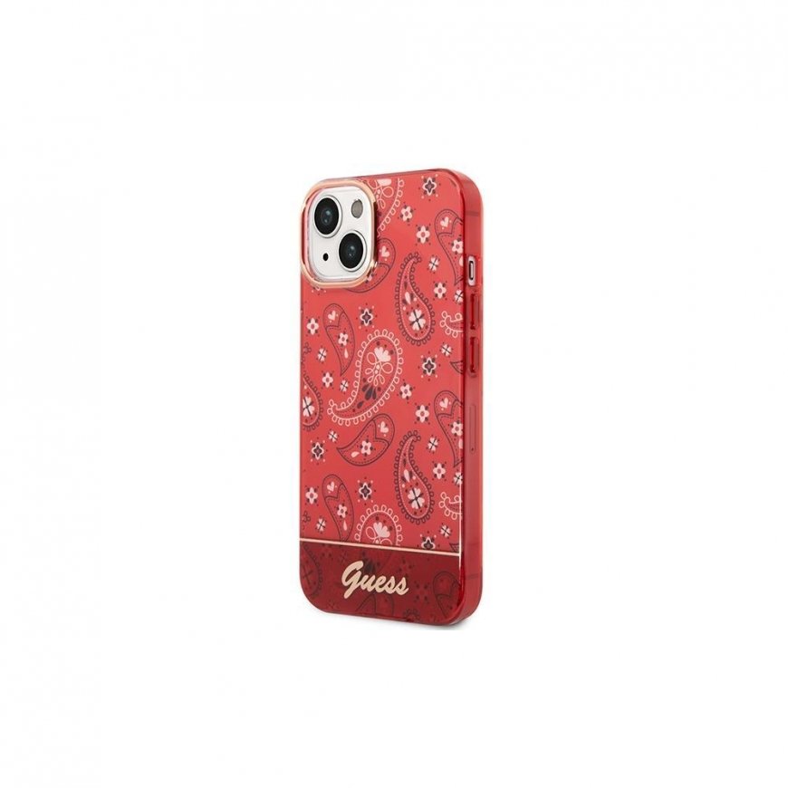 Guess dėklas skirtas iPhone 14 Plus 6,7" GUHCP14MHGBNHR raudonas hardcase Bandana Paisley – 2