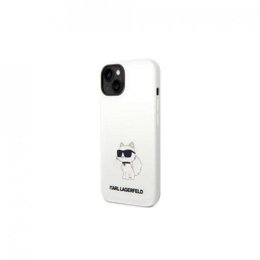 Karl Lagerfeld Case iPhone 14 Plus 6.7" KLHMP14MSNCHBCH White Hard Case Magsafe Silicone NFT Choupette – 2