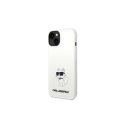 Karl Lagerfeld Case iPhone 14 Plus 6.7" KLHMP14MSNCHBCH White Hard Case Magsafe Silicone NFT Choupette