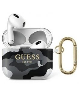 Guess Apple AirPods 3 cover Camo Collection Black White