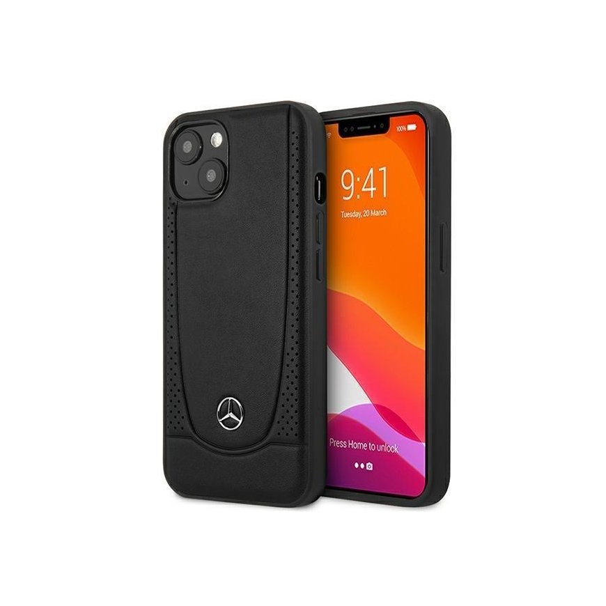 Mercedes MEHCP14MARMBK iPhone 14 Plus 6.7 inch Black / Black Hard Case Leather Urban