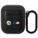 Case BMW BMA222PVTK AirPods 1|2 cover black|black Leather Curved Line Case BMW BMA222PVTK AirPods 1|2 cover black|black Leather Curved Line