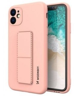 iLike Samsung Galaxy A22 5G Kickstand Case Silicone Stand Cover Pink