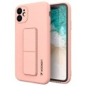iLike Samsung Galaxy A22 5G Kickstand Case Silicone Stand Cover Pink