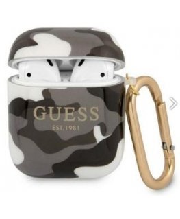 Guess Apple AirPods 1/2 Camo Collection Silver