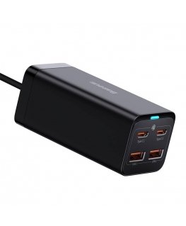 Baseus GaN3 Pro wall charger 2xUSB-C + 2xUSB, 100W (black)
