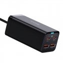 Baseus GaN3 Pro sienas lādētājs 2xUSB-C + 2xUSB, 100W (melns) Baseus GaN3 Pro sienas lādētājs 2xUSB-C + 2xUSB, 100W (melns)