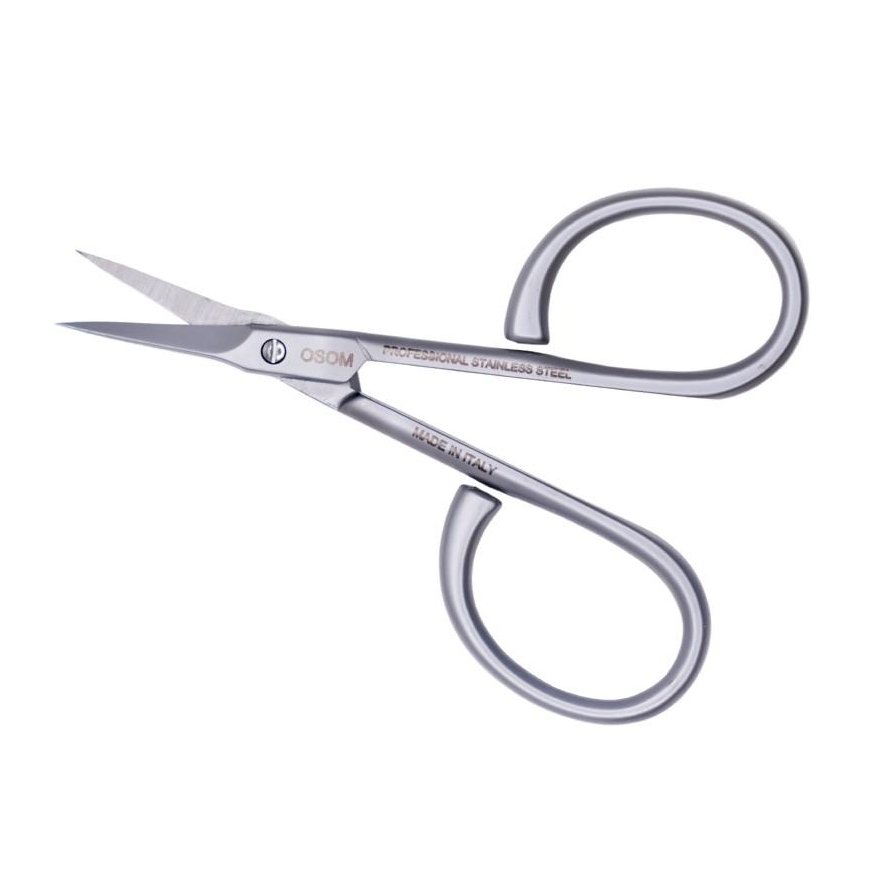 Cuticle scissors Osom Professional, 9 cm, stainless steel, curved, pointed end – 2