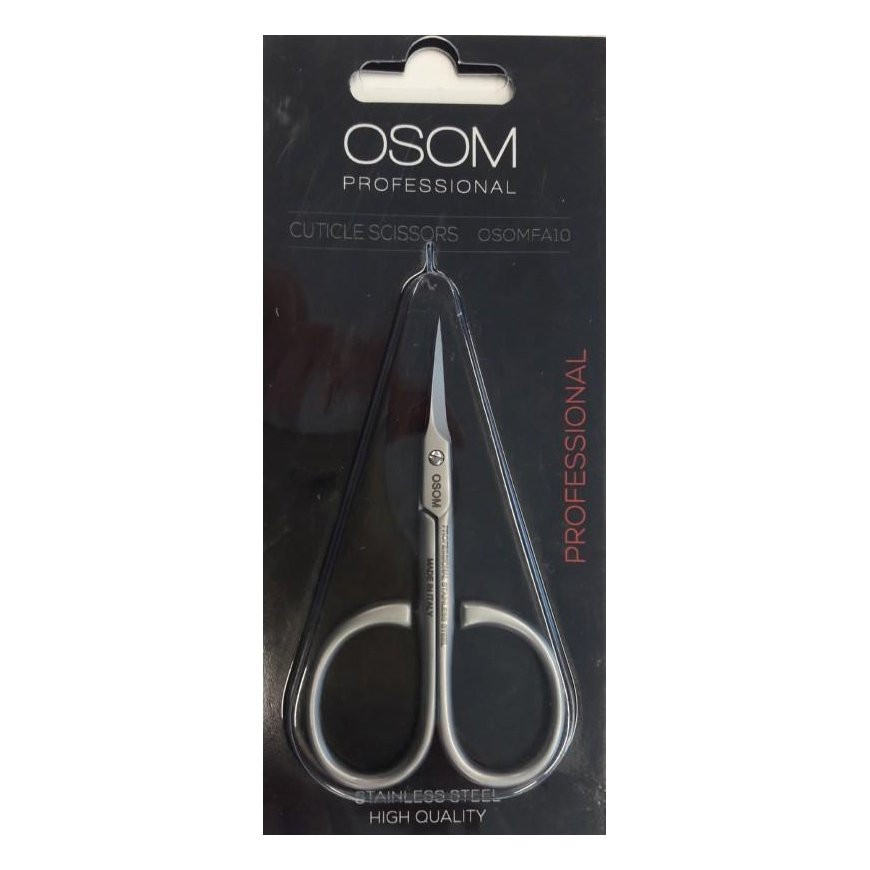 Žirklutės odelėms Osom Professional, 9 cm, nerūdijančio plieno, išlenktos, smailiu galu – 3