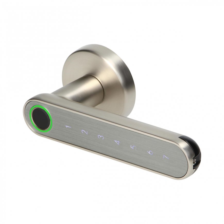 Orno Kodo rankena su jutikline klaviatūra ir išmaniąja funkcija - pirštų atspaudų skaitytuvas, Bluetooth 4.0, nikelis – 2