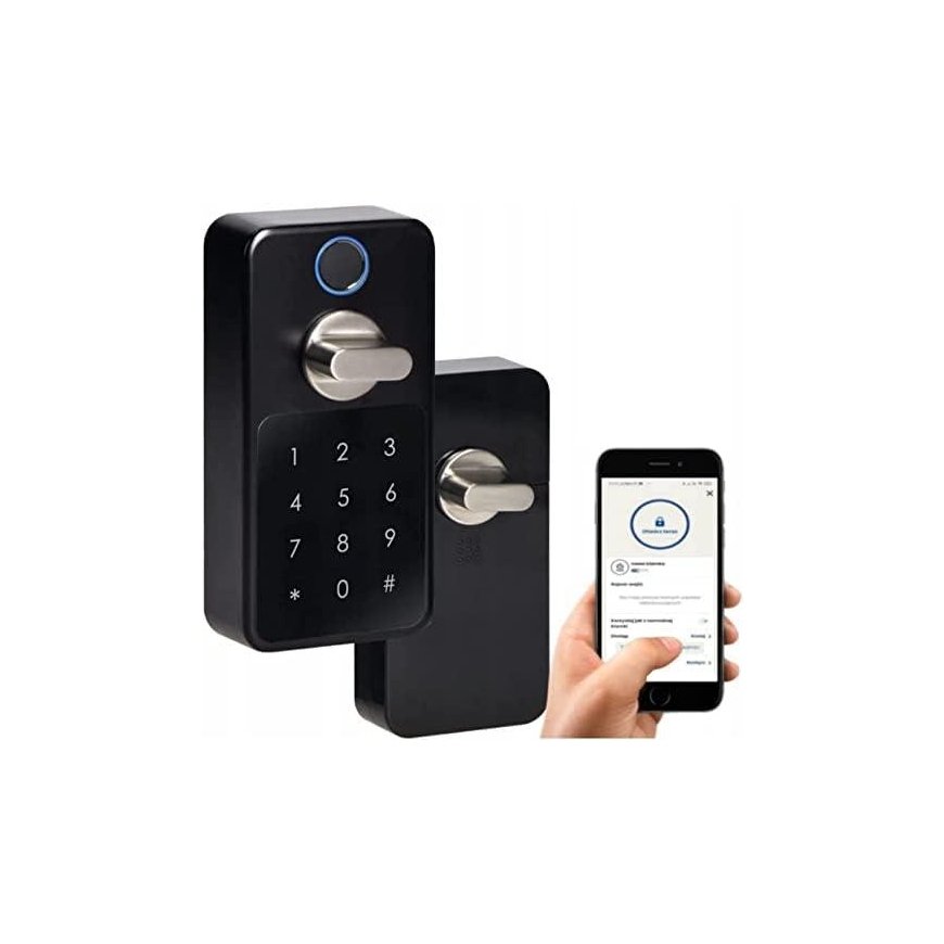 Orno Combination lock with fingerprint reader, IP44, short – 3