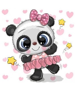 Beldizart Panda Ballerina 20*20 cm WD2479
