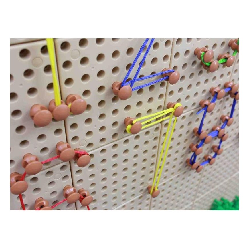 Pegs and Strings Set - Masterkidz Science and Creativity Board 260 items – 3