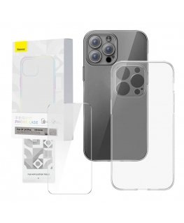 Transparent Case and Tempered Glass set Baseus Corning for iPhone 14 Pro