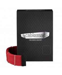 CableMod C-Series PRO ModMesh kabelių rinkinys, skirtas RMi/RMx/RM (juoda etiketė) – raudona