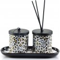 Mondex Scent diffuser+candle 23x9xH9cm PANTERA