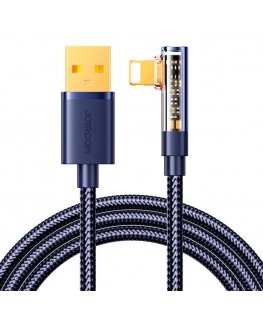 Angle Cable to USB-A / Lightning / 1.2m Joyroom S-UL012A6 (blue)