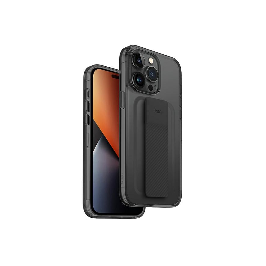 Dėklas Uniq UNIQ etui Heldro Mount do iPhone 14 Pro 6,1" pilka/vapour smoke – 2