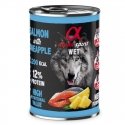 ALPHA SPIRIT WET preserves with salmon and pineapple 400g 6pcs